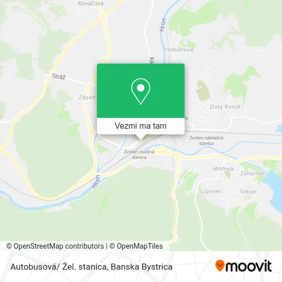 Autobusová/ Žel. stanica mapa