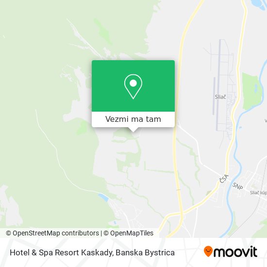 Hotel & Spa Resort Kaskady mapa