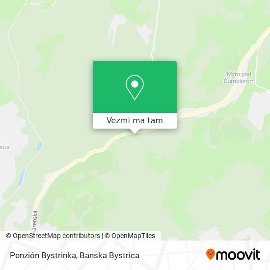 Penzión Bystrinka mapa