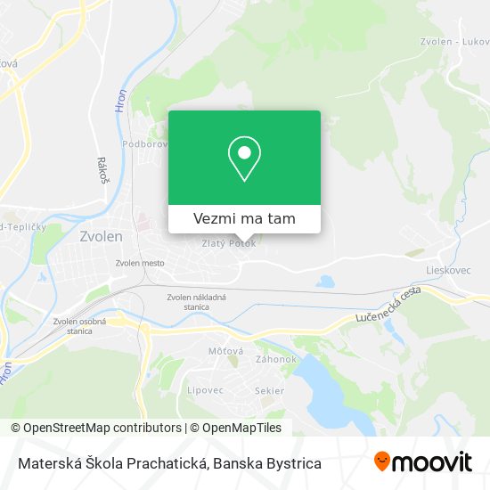 Materská Škola Prachatická mapa