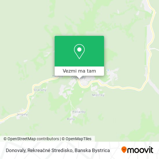 Donovaly, Rekreačné Stredisko mapa