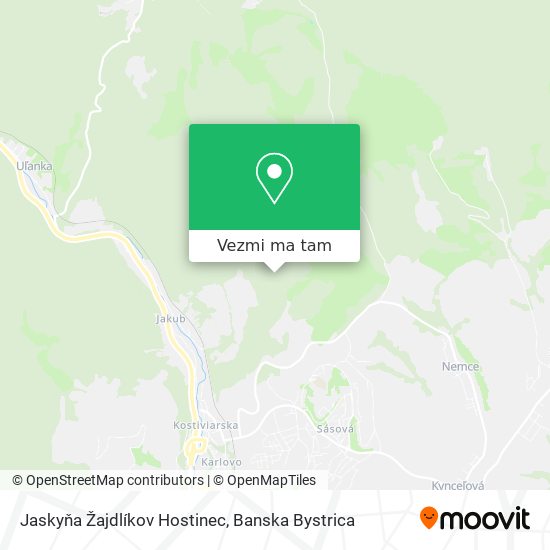 Jaskyňa Žajdlíkov Hostinec mapa