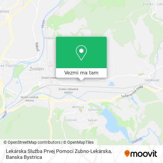 Lekárska Služba Prvej Pomoci Zubno-Lekárska mapa