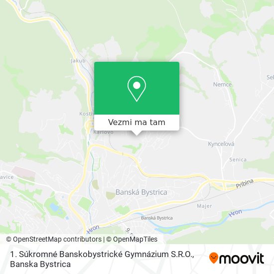 1. Súkromné Banskobystrické Gymnázium S.R.O. mapa