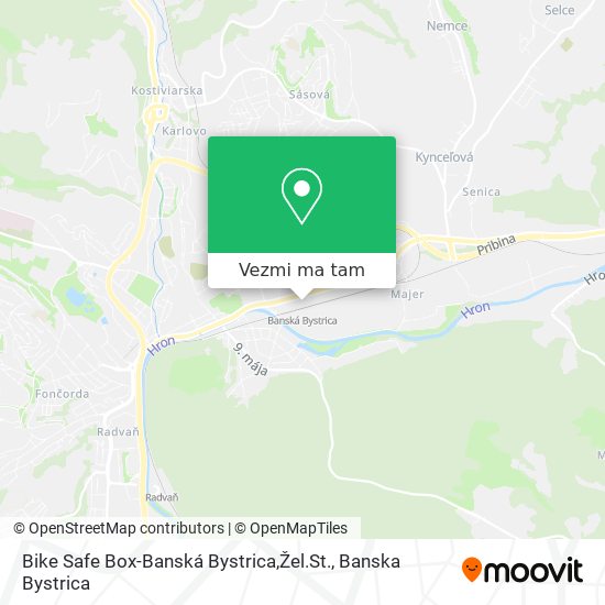 Bike Safe Box-Banská Bystrica,Žel.St. mapa