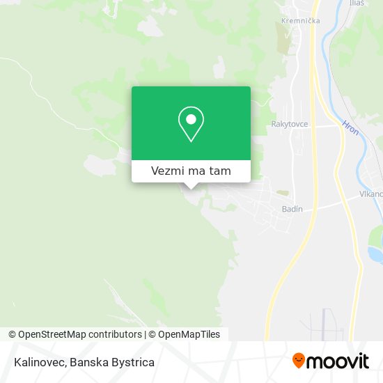 Kalinovec mapa