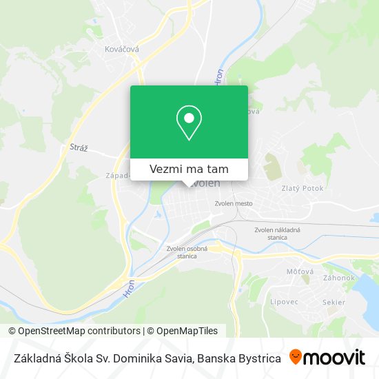 Základná Škola Sv. Dominika Savia mapa