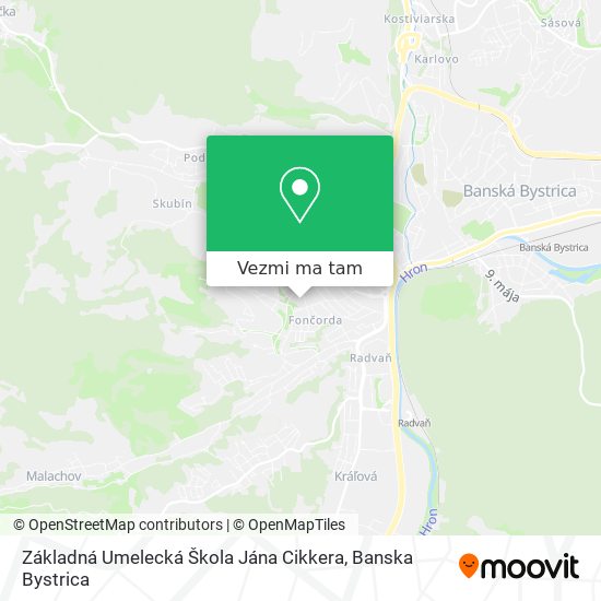 Základná Umelecká Škola Jána Cikkera mapa