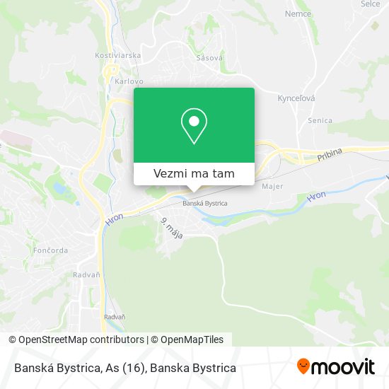 Banská Bystrica, As (16) mapa