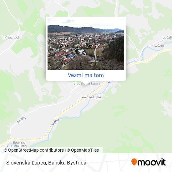 Slovenská Ľupča mapa