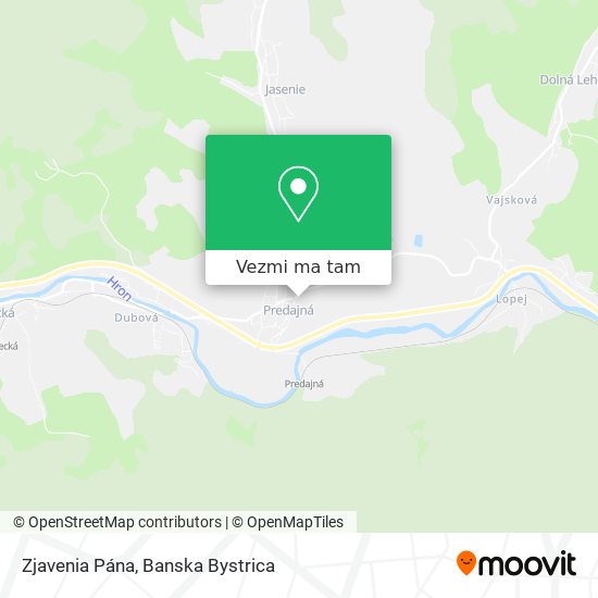 Zjavenia Pána mapa