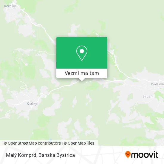 Malý Komprd mapa