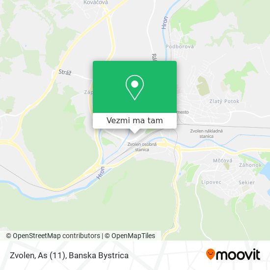 Zvolen, As (11) mapa