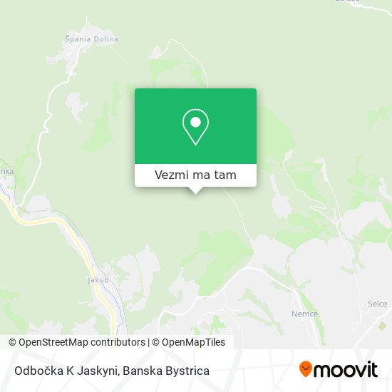 Odbočka K Jaskyni mapa