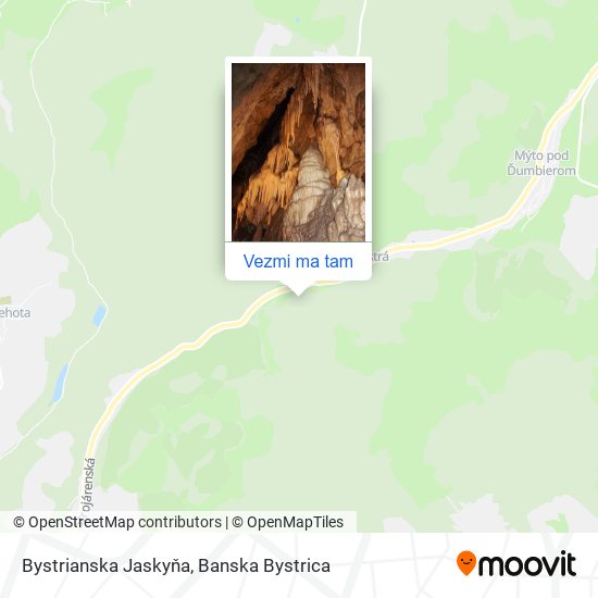 Bystrianska Jaskyňa mapa