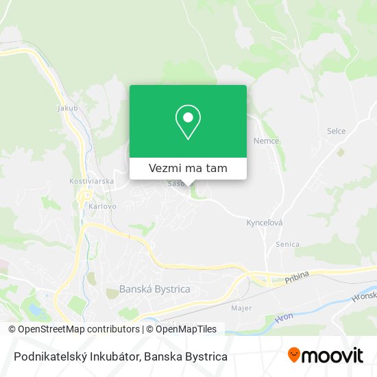 Podnikatelský Inkubátor mapa