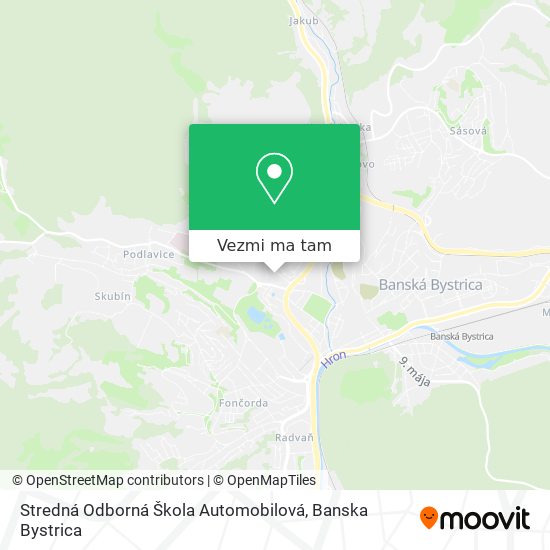 Stredná Odborná Škola Automobilová mapa