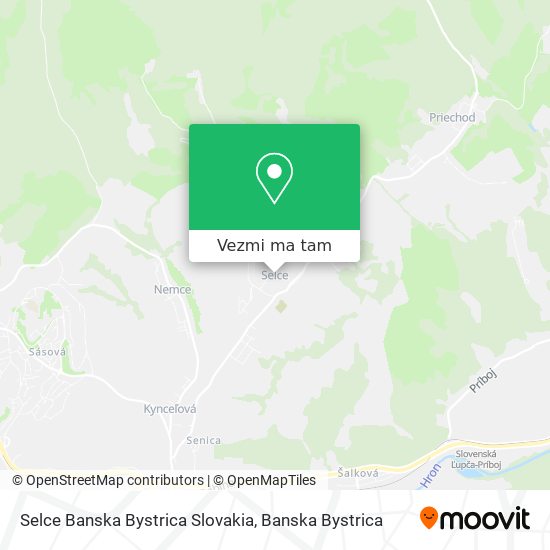 Selce Banska Bystrica Slovakia mapa