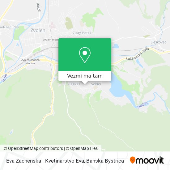 Eva Zachenska - Kvetinarstvo Eva mapa