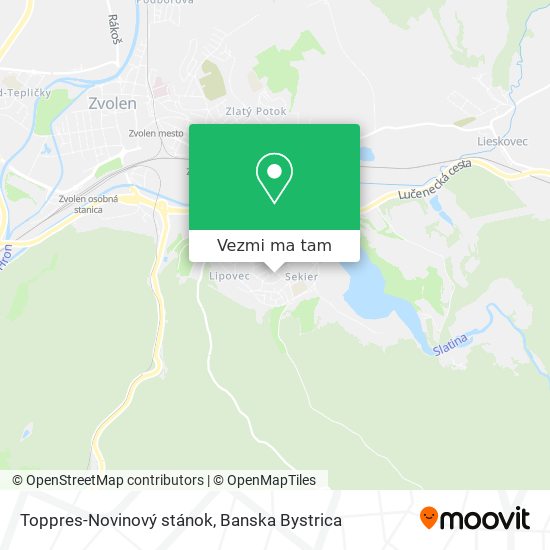 Toppres-Novinový stánok mapa