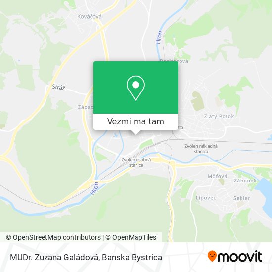 MUDr. Zuzana Galádová mapa