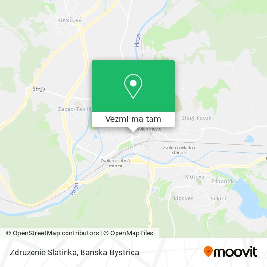 Združenie Slatinka mapa