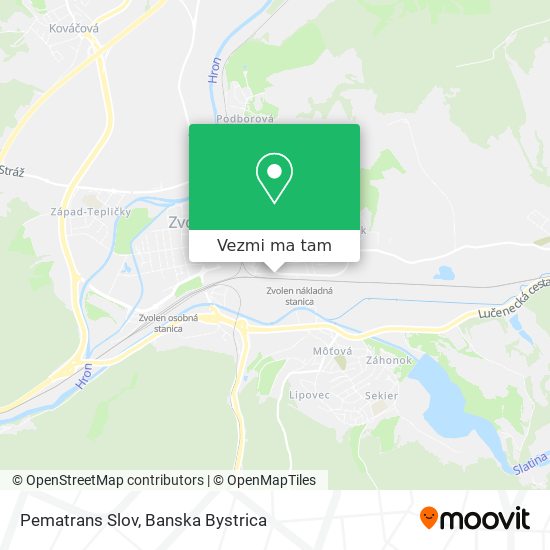 Pematrans Slov mapa