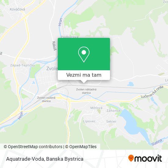 Aquatrade-Voda mapa