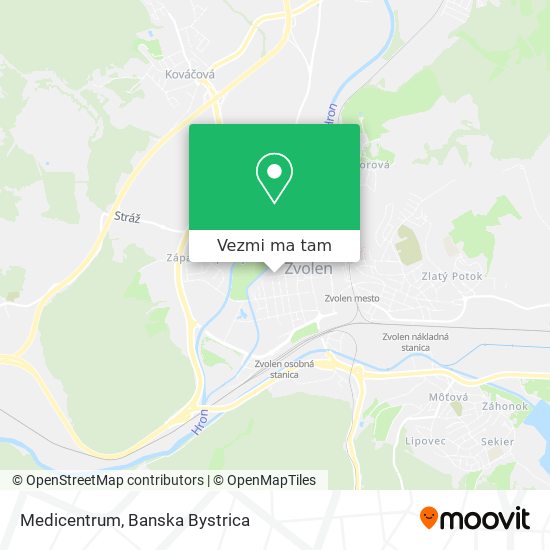 Medicentrum mapa