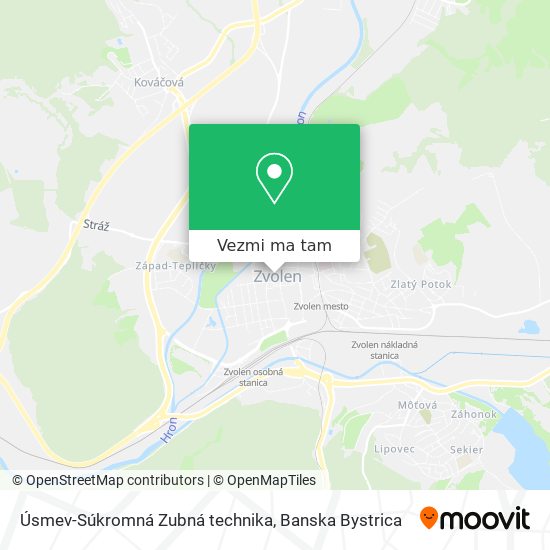 Úsmev-Súkromná Zubná technika mapa