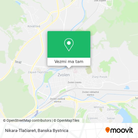 Nikara-Tlačiareň mapa