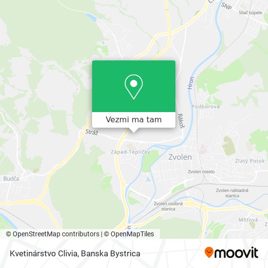 Kvetinárstvo Clivia mapa