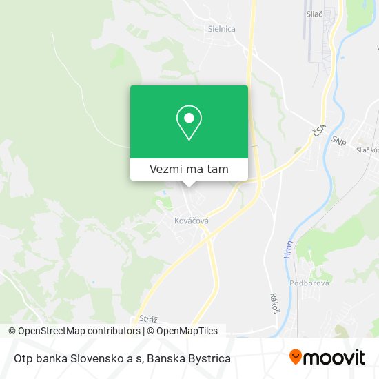 Otp banka Slovensko a s mapa