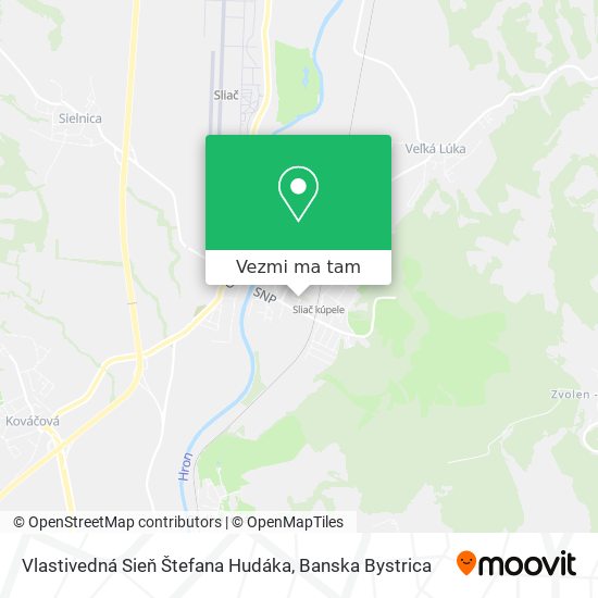 Vlastivedná Sieň Štefana Hudáka mapa