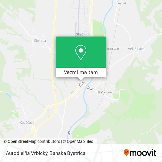 Autodielňa Vrbický mapa