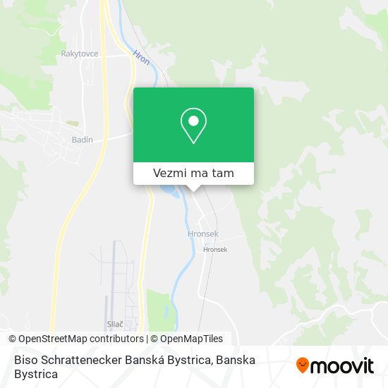 Biso Schrattenecker Banská Bystrica mapa