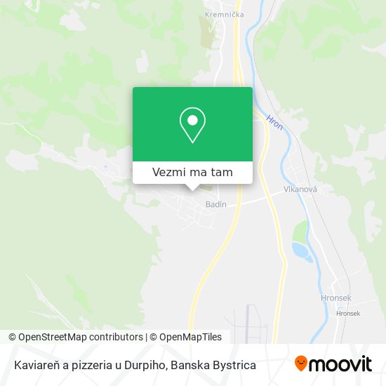 Kaviareň a pizzeria u Durpiho mapa