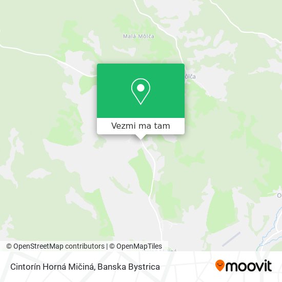 Cintorín Horná Mičiná mapa