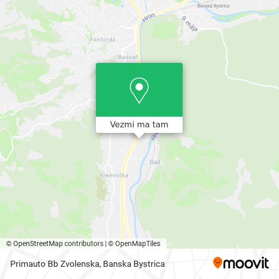 Primauto Bb Zvolenska mapa