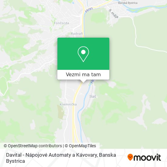 Davital - Nápojové Automaty a Kávovary mapa