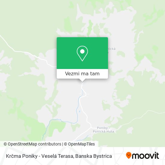 Krčma Poniky - Veselá Terasa mapa