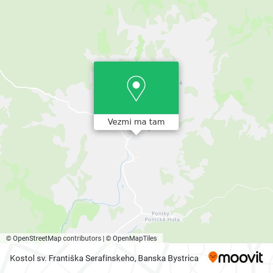 Kostol sv. Františka Serafínskeho mapa