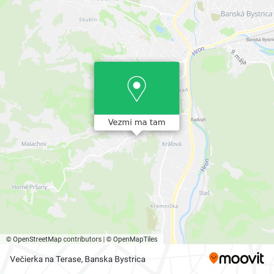 Večierka na Terase mapa