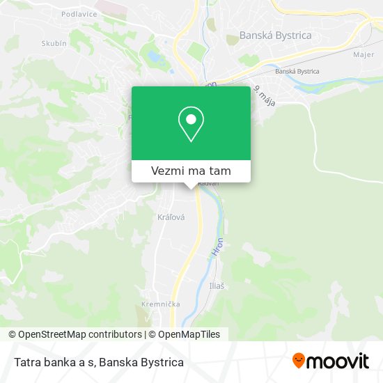 Tatra banka a s mapa