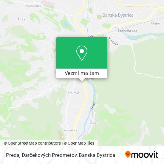 Predaj Darčekových Predmetov mapa