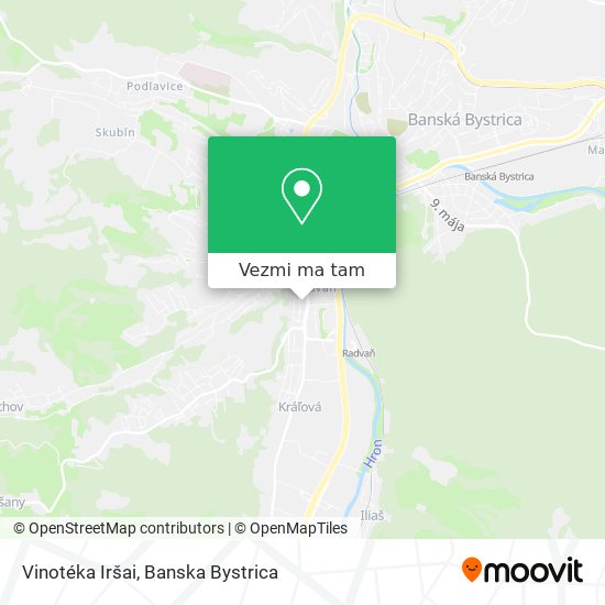 Vinotéka Iršai mapa