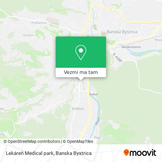 Lekáreň Medical park mapa