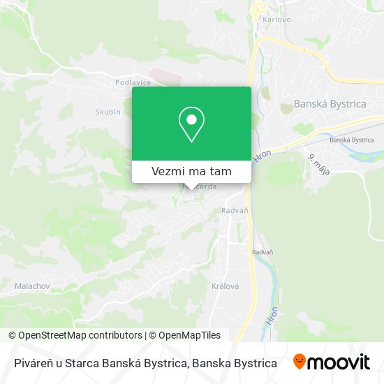 Piváreň u Starca Banská Bystrica mapa