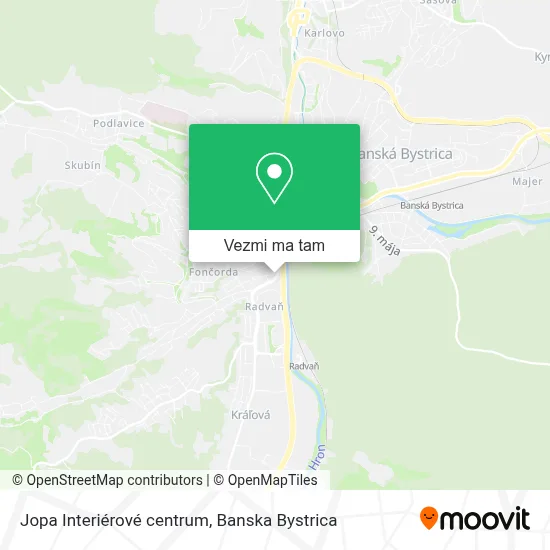 Jopa Interiérové centrum mapa