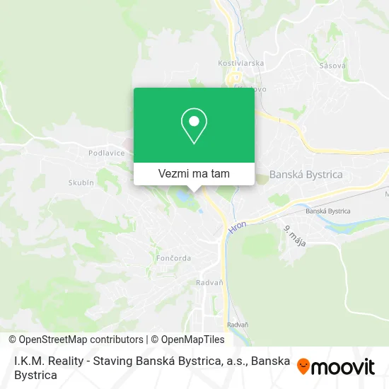 I.K.M. Reality - Staving Banská Bystrica, a.s. mapa
